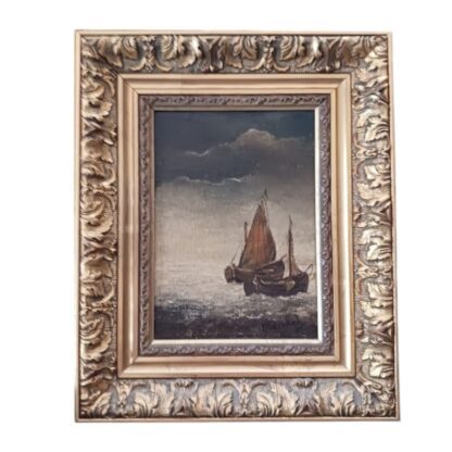 Painting of Sailboats signed Marckok