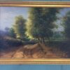 Vintage Oil Painting on Canvas, Framed, Country Road painted in oil on canvas - Image 2