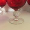 Retro Morgantown Glass “Crystal Ball” Crystal Stemware, Set of 6, Cranberry, Red - Image 3