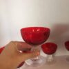 Retro Morgantown Glass “Crystal Ball” Crystal Stemware, Set of 6, Cranberry, Red - Image 5